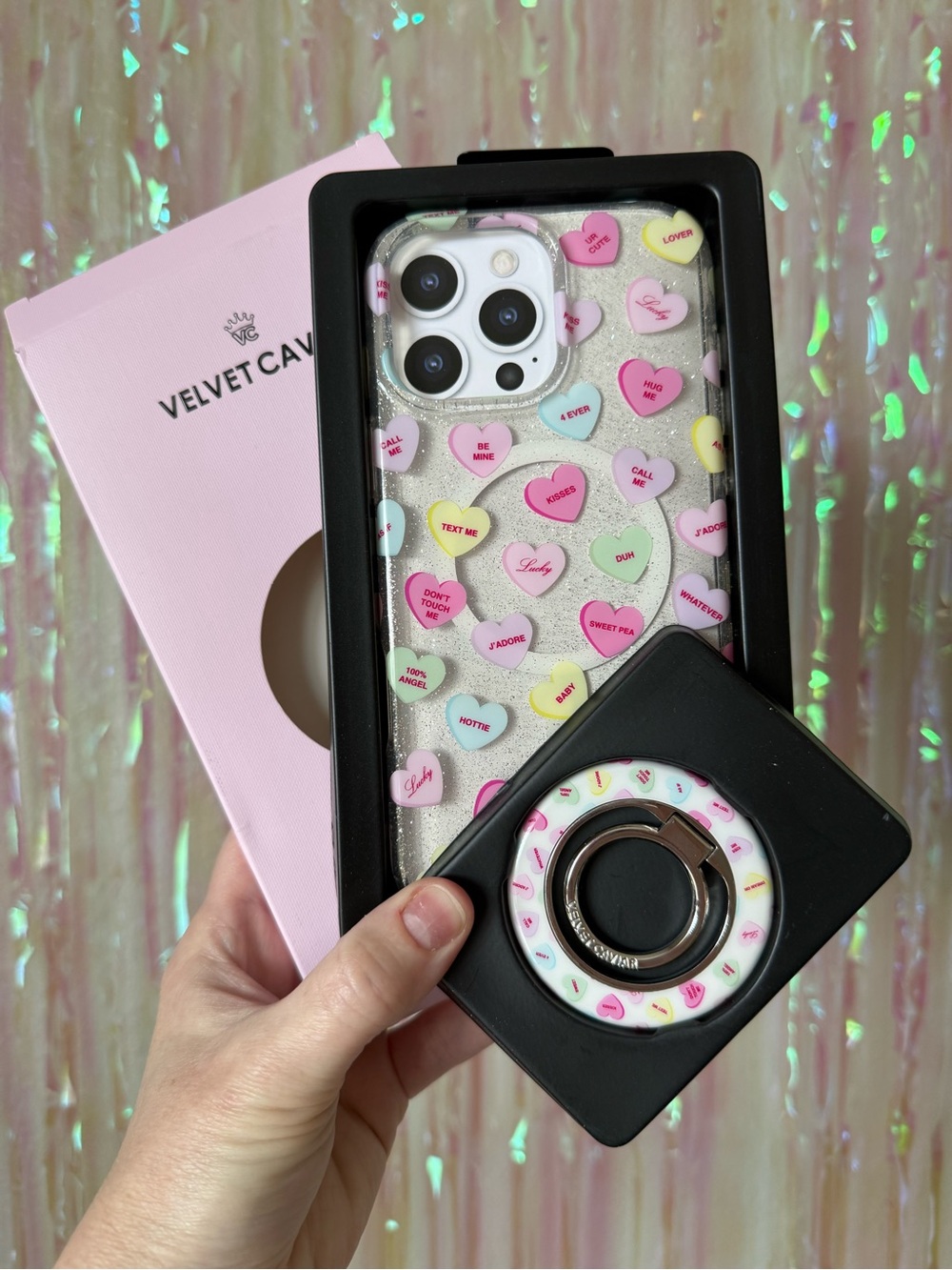 Velvet Caviar iPhone 16 pro max case & MagSafe ring